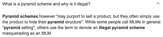 is maskcara a pyramid scheme